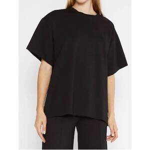 NEW RIPLEY RADER ponte knit big shirt in black